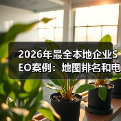2026年最全本地企业SEO案例：地图排名和电话咨询实操秘籍