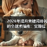 2026年提升关键词排名的全战术指南：实现位置上升与数量增加