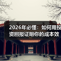 2026年必懂：如何用投资回报证明你的成本效益翻倍提升（图2）